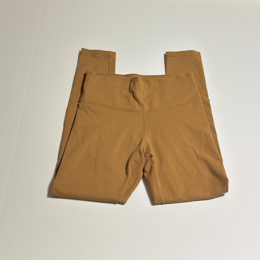 TNA Aritzia Butter High Rise Leggings Camel Brown Size Medium Athleisure Yoga